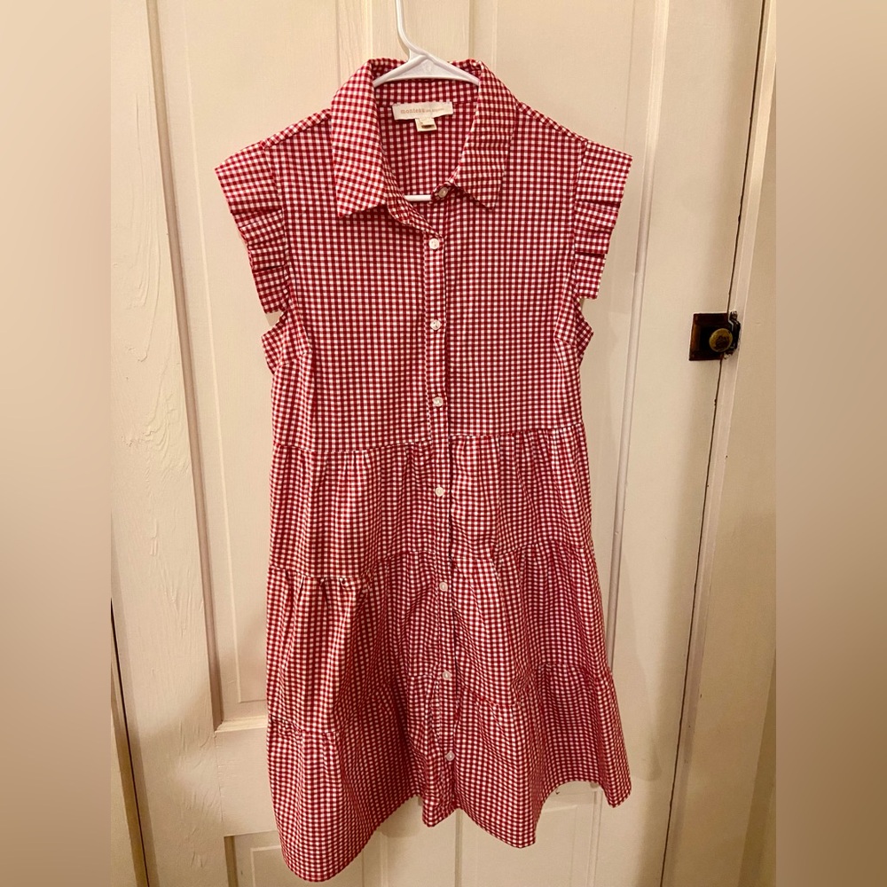 Red gingham dress
